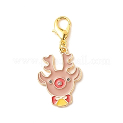 Décorations de pendentif en alliage d'émail sur le thème de noël&nbsp;HJEW-JM00667