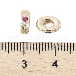 Латунные микро проложить кубического циркония бусы KK-K297-46KCG