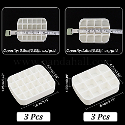 6 шт. 2 стильных пластиковых пустых набора акварельных красок AJEW-PH0011-30