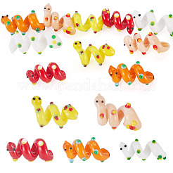 10 Stück 5 Farben handgefertigte Bunte Malerei-Emaille-Perlen&nbsp;LAMP-TA0002-48B