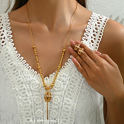 Комплекты из винтажного сплава в стиле бохо с серьгами и ожерельями&nbsp;PH5117