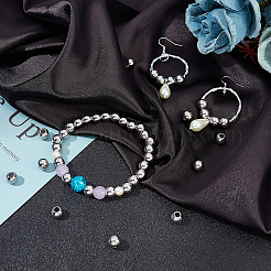 Круглые бусины из нержавеющей стали марки 304 STAS-UN0017-64P