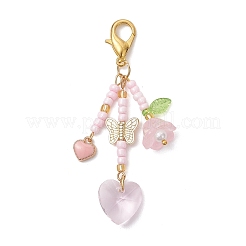 Decorazioni pendenti con perline di semi di vetro&nbsp;HJEW-MZ00405-01