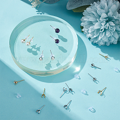 100 шт. 2 цвета фурнитура для сережек-гвоздиков из нержавеющей стали 304 STAS-SC0006-50