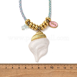 Ожерелья с подвесками из нержавеющей стали 304 NJEW-L465-09G-02