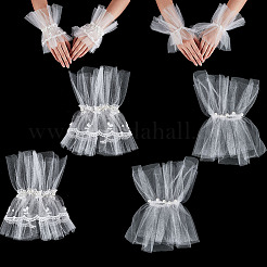 4 шт. 2-х видов кружевных нарукавников&nbsp;AJEW-GA0008-16