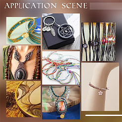 8 рулон 8-х цветных вощеных хлопковых ниток YC-PH0002-46