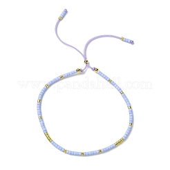 5шт регулируемый стеклянный цилиндрический бисер слайдер браслет наборы BJEW-JB11455