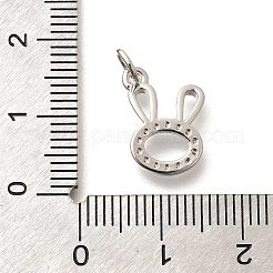 Латунные микропаве прозрачные подвески с фианитом&nbsp;KK-L225-033P