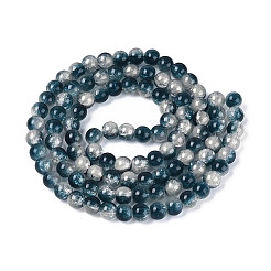 Crépitement transparent brins de perles de verre&nbsp;GLAA-T025-8mm-02D
