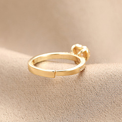 Регулируемые кольца из латуни с паве из кубического циркония для женщин FS-WG836E5-01