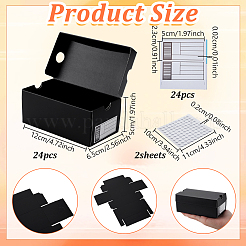 24 шт. складные картонные бумажные упаковочные коробки&nbsp;CON-GA0001-30B