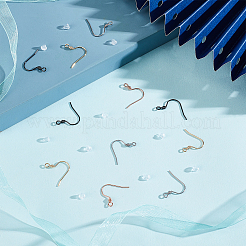 80 шт. 4-х цветные крючки для сережек из нержавеющей стали 304&nbsp;STAS-DC0009-07