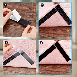 Ahademaker 20 шт. 2 стильные полиуретановые самоклеящиеся нескользящие наклейки для ковров FIND-GA0005-66