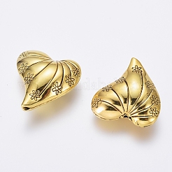 Сплавочные овальные бусины тибетского стиля &nbsp;LS-TIBEB-LF8554YKG-AG-LF