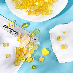 100 г прозрачных/непрозрачных акриловых бусин&nbsp;MACR-TA0001-50E