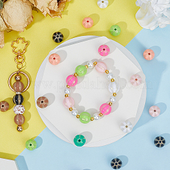 50 шт. Непрозрачные акриловые бусины OACR-SP0001-10