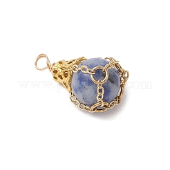 Ciondoli in quarzo rosa naturale/unakite/pietra nera/diaspro a macchie blu/giada bianca&nbsp;PALLOY-JF03396