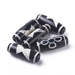 Fulmini in stile tibetano e perline dzi a 5 occhio&nbsp;TDZI-D008-07