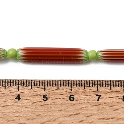Perline a spina di pesce realizzate a mano con la tecnica del lampwork&nbsp;LAMP-Z019-01-06