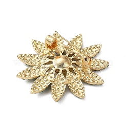Брошь в виде цветка со стразами JEWB-G040-08G-02