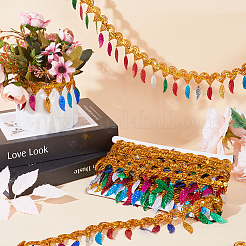 Отделка блестками из полиэстера&nbsp;OCOR-WH0085-03B