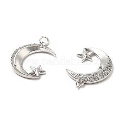 Латунные микро проложить кубического циркония подвески&nbsp;KK-E068-VB108