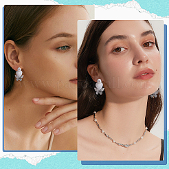 30 шт. латунные серьги-гвоздики&nbsp;KK-SP0001-45S