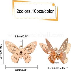 Латунные филигранные подвески KK-CA0001-03