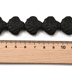 Нити бусин из окрашенной натуральной лавы&nbsp;G-A264-A04-01C