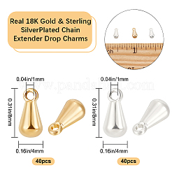 80шт 2 цвета латунные подвески&nbsp;KK-BBC0022-61A