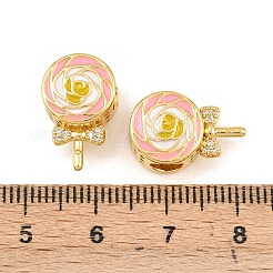 Латунь микропаве прозрачный кубический цирконий европейский бисер&nbsp;KK-Z140-01G