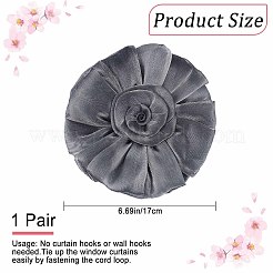 Цветочные кружевные подхваты для занавесок AJEW-WH0248-229