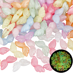 100 Stück leuchtende transparente Acrylperlen&nbsp;LACR-PA0001-01