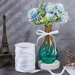 Полиэстер атласные ленты SRIB-WH0007-09A