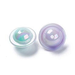 Perle acriliche di placcatura uv luminose&nbsp;OACR-D009-02
