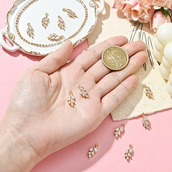 6 шт. Латунные подвески с микропаве&nbsp;ZIRC-YW0001-23