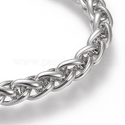 Браслеты из нержавеющей стали 304 с цепочкой из пшеницы&nbsp;BJEW-I288-05P