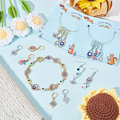 Маркеры стежков на тему злого глаза HJEW-AB00203