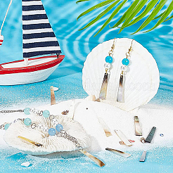 20 шт. подвески-ракушки из натуральной черной губной помады FIND-BC0008-59