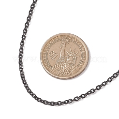 2.5 мм 304 нержавеющая сталь текстурированная кабельная цепь ожерелья для женщин и мужчин&nbsp;NJEW-JN05819-01