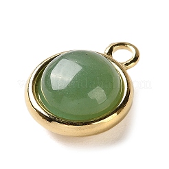 Естественный зеленый авантюрин подвески&nbsp;STAS-L022-398H-G