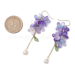 Оболочки жемчужные болтающийся серьги&nbsp;EJEW-TA00617-01