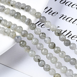 Естественно лабрадорита круглых бусин пряди G-S158-4mm