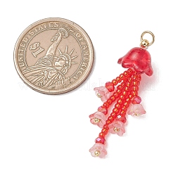 Стеклянные подвески из бисера&nbsp;PALLOY-MZ01230-04