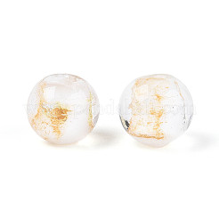 Ручной работы золотые и серебряные шарики фольги стекла FOIL-N030-03A-01I