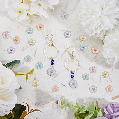 180шт 6 цвета прозрачные акриловые бусины&nbsp;OACR-DC0001-20