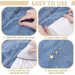 1200 шт. 4 стиля алюминиевый утюг для горячей фиксации на звездообразных шпильках FIND-NB0006-17G