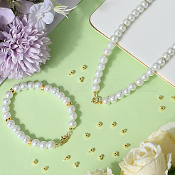 Зажимные бусины из латуни KK-SC0004-42G