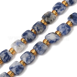 Perles de jaspe tache bleue naturelle&nbsp;GG-CBA96AE-A09-6x6mm